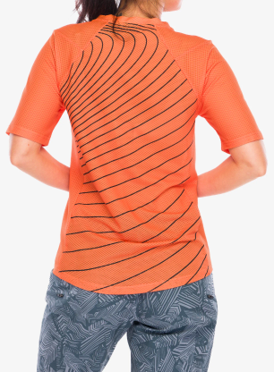 Koszulka rowerowa damska Oakley Factory Pilot RC S/S Jersey - soft orange