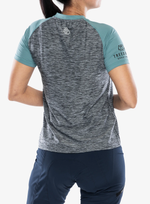 Koszulka rowerowa damska Sensor Charger Jersey SS - grey/mint