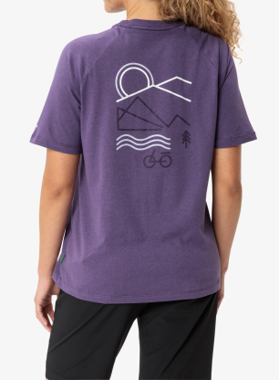 Koszulka rowerowa damska Vaude Cyclist Casual Shirt - mulberry