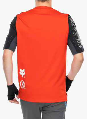 Koszulka rowerowa Fox Defend SS Jersey Elevated - fluo red