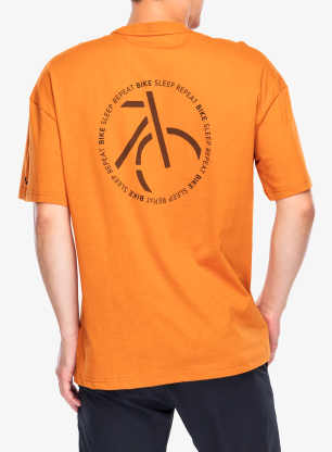 Koszulka rowerowa Vaude Cyclist Casual Shirt - kumquat