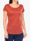 Koszulka szybkoschnąca damska Salewa Puez Melange Dry S/S Tee - etruscan red melange