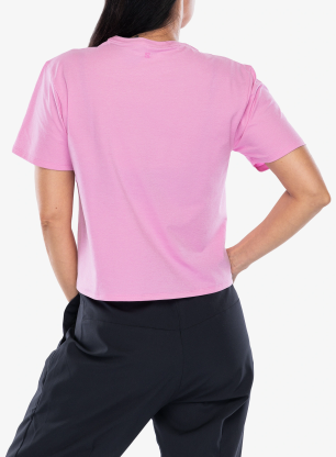 Koszulka szybkoschnąca damska Salomon Trackline S/S Tee - cyclamen