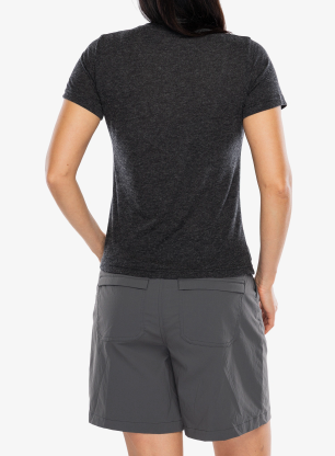 Koszulka szybkoschnąca damska Turbat Magic Logo SS - caviar/caviar