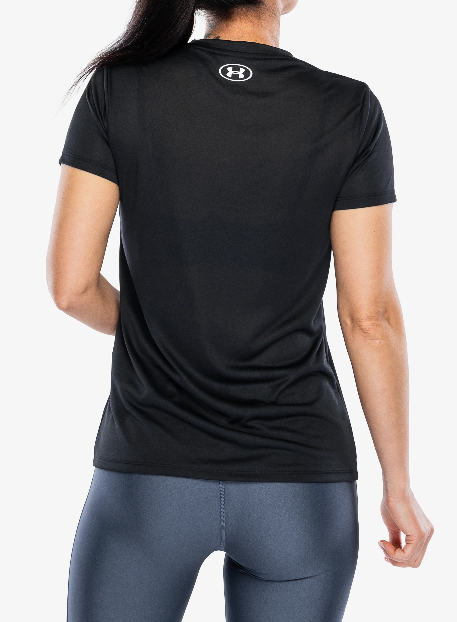 Koszulka szybkoschnąca damska Under Armour Tech SSC - Solid - black/white