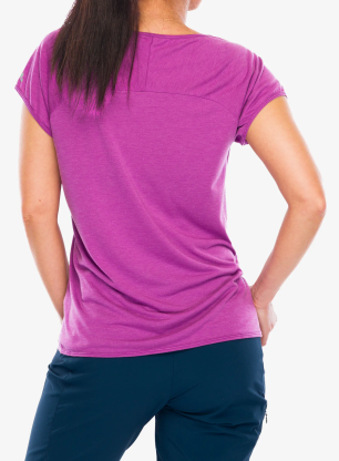 Koszulka szybkoschnąca damska Vaude Tekoa T-Shirt II - magenta