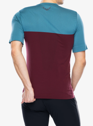 Koszulka szybkoschnąca Dynafit Traverse S-Tech S/S Tee - burgundy/storm blue
