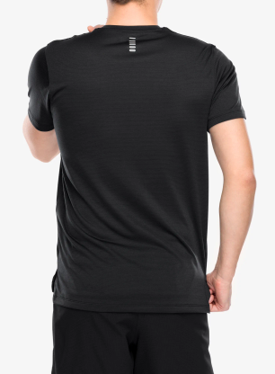 Koszulka szybkoschnąca Under Armour UA Launch Short Sleeve - black/reflective
