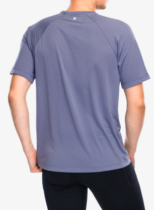 Koszulka treningowa Salomon Shakeout Core S/S Tee - blue grani