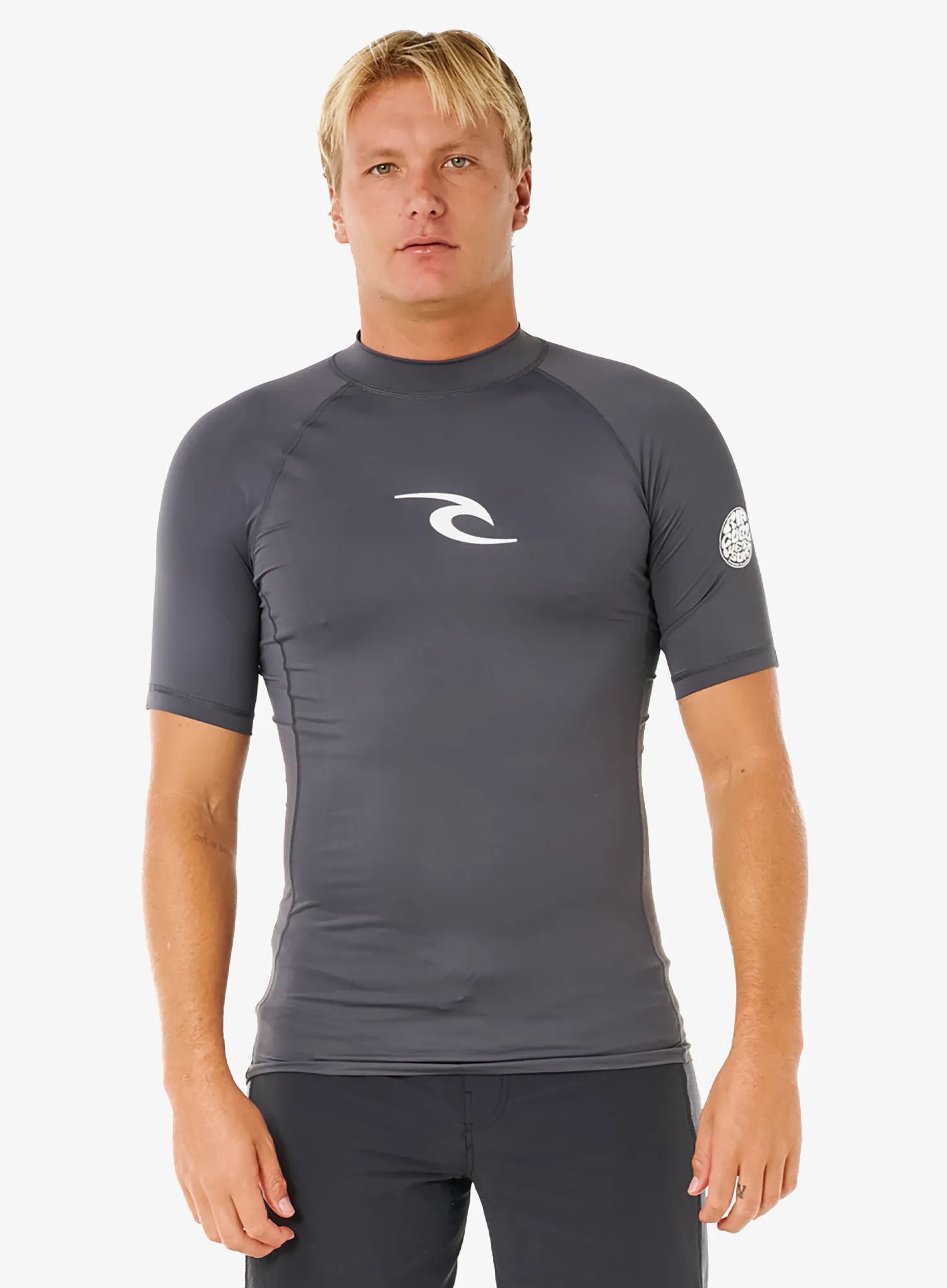 UV tričko Rip Curl Lycra Waves Upf Perf S/S - charcoal grey