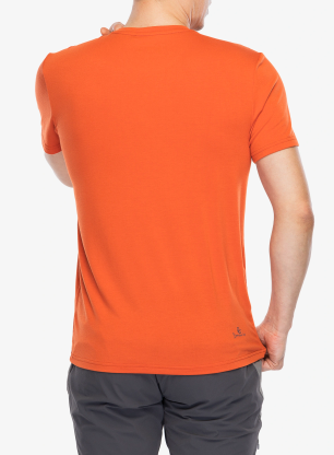 Koszulka Viking Lenta Bamboo Light - orange/navy