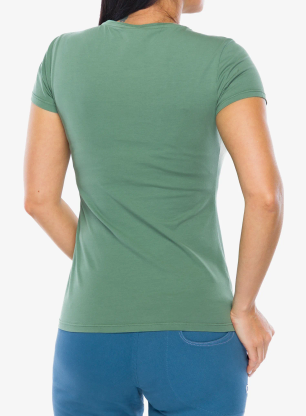 Koszulka wspinaczkowa damska E9 Bond W24 - agave