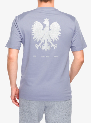 Koszulka z nadrukiem adidas Poc Milano Tee - silver violet