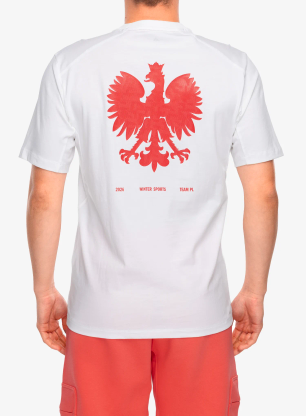 Koszulka z nadrukiem adidas Poc Milano Tee - white