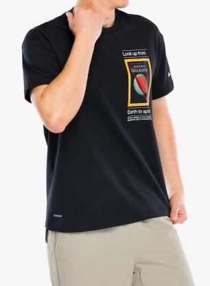 Koszulka z nadrukiem adidas TERREX National Geographic UF AEROREADY GFX Tee - black