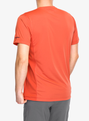 Koszulka z nadrukiem Columbia Zero Rules Light S/S Graphic Crew - tuscan/actively cooled