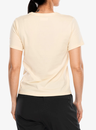 Koszulka z nadrukiem damska Columbia Sun Trek Graphic S/S III - lemon wash/wavy rays