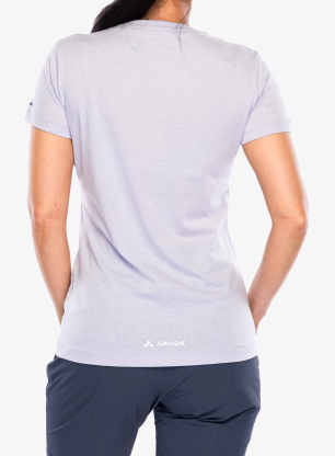 Koszulka z nadrukiem damska Vaude Cyclist T-Shirt V - lavender
