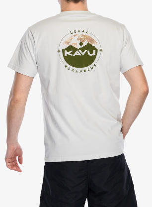 Koszulka z nadrukiem Kavu Globalize - lunar rock