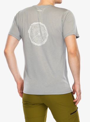 Koszulka z nadrukiem Viking Rune Bamboo - light grey