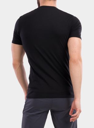 Koszulka Icebreaker Anatomica S/S Crewe - blk/monsoon