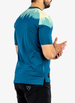 Koszulka rowerowa Sensor Helium Jersey SS - saphire/trees