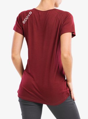 Koszulka wspinaczkowa damska Ocun Bamboo T Blossom - wine