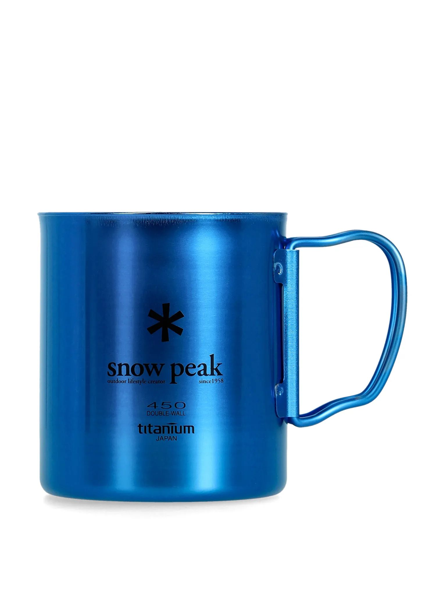 Termohrnek Snow Peak Titanium Double Wall 450 ml Mug - blue