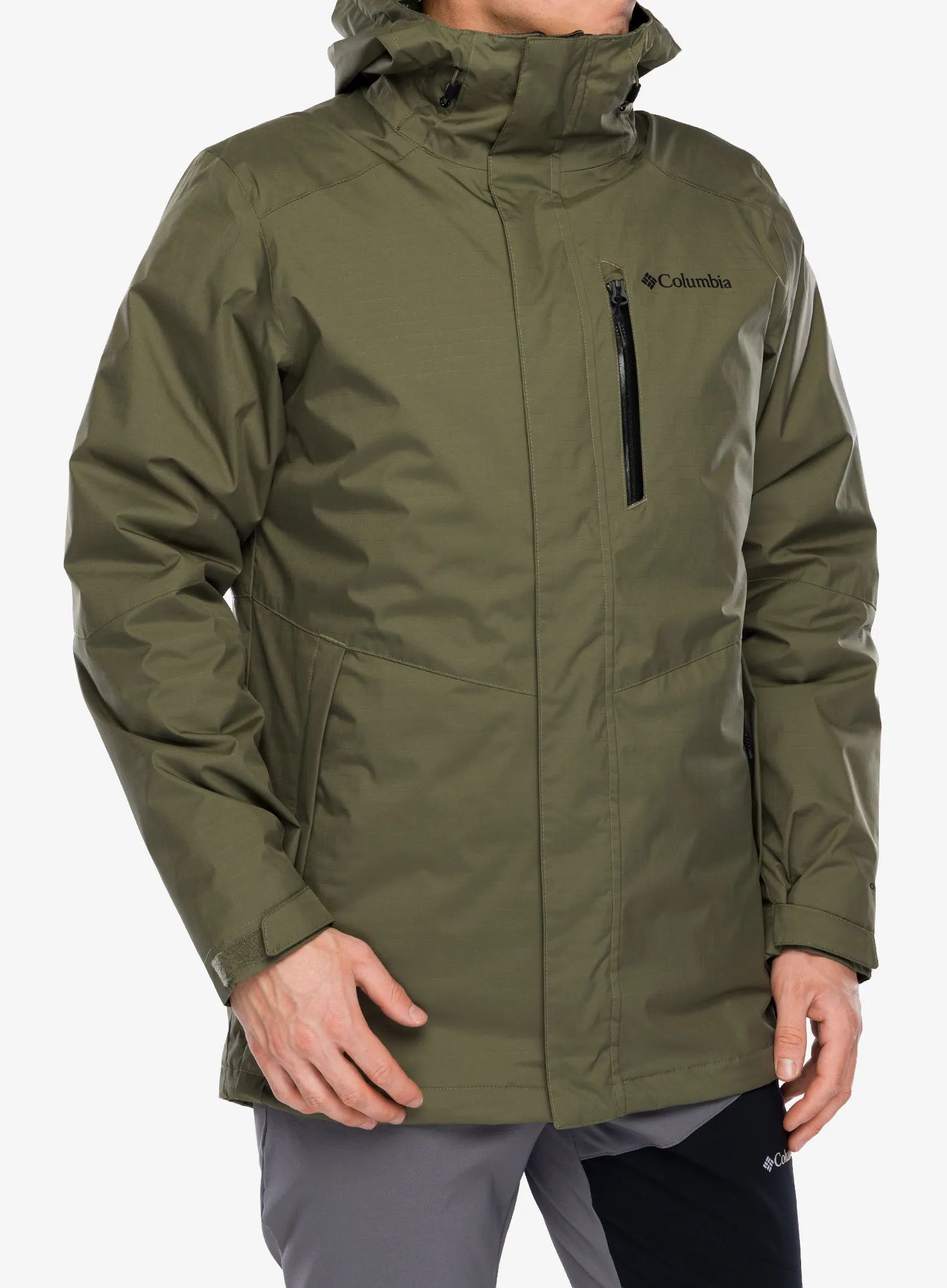 Bunda 3v1 Columbia Oak Harbor Interchange Jacket - stone green