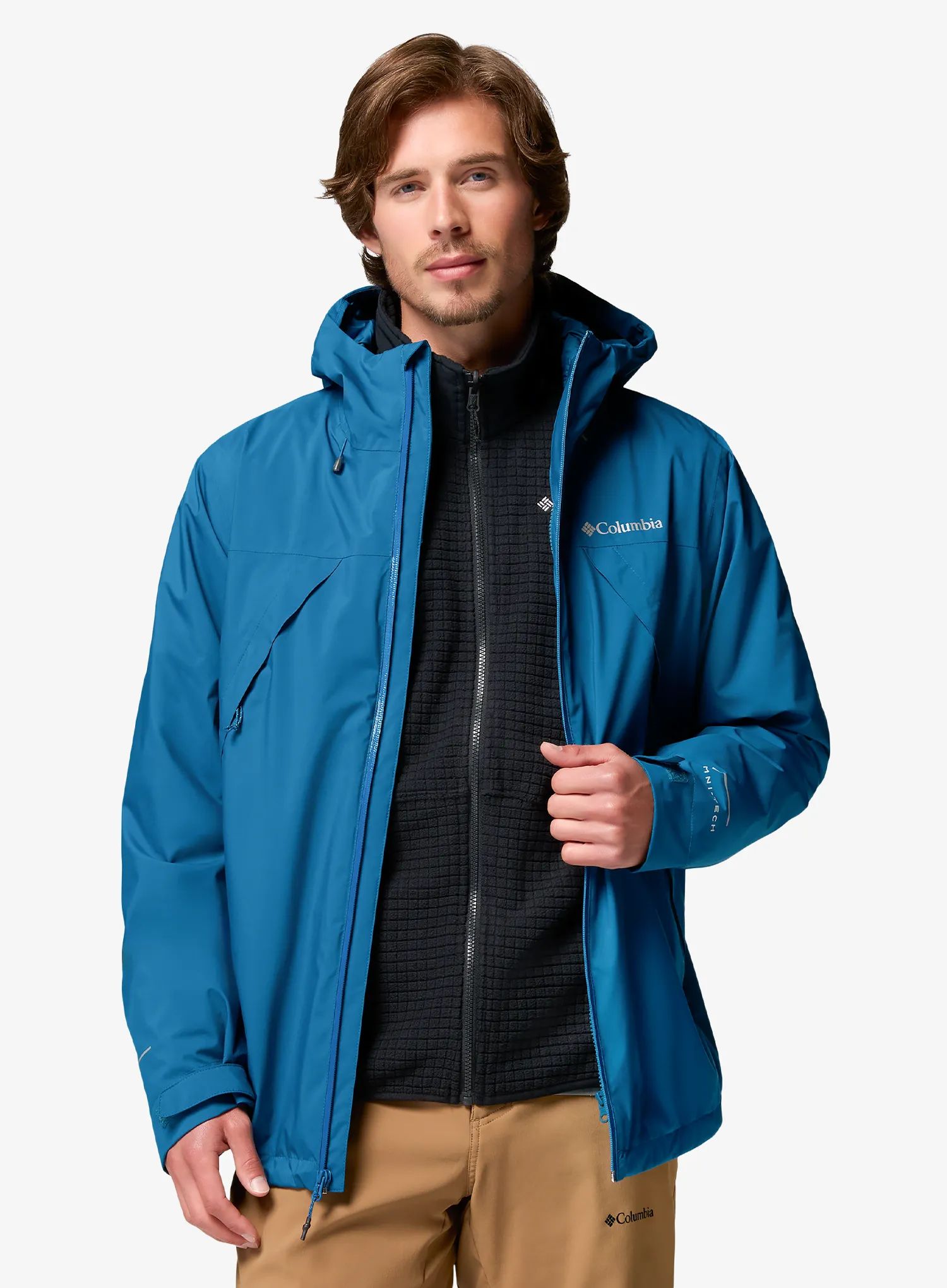 Bunda 3v1 Columbia Trailborne Interchange Jacket - phoenix blue