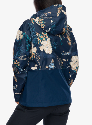 Kurtka damska Columbia Hikebound Printed Jacket - navy outbacked/collegiate navy
