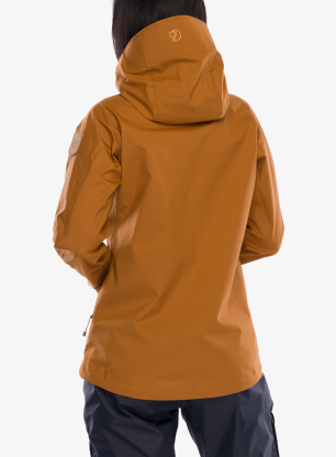 Kurtka damska Fjallraven Keb Eco-Shell Jacket - chestnut