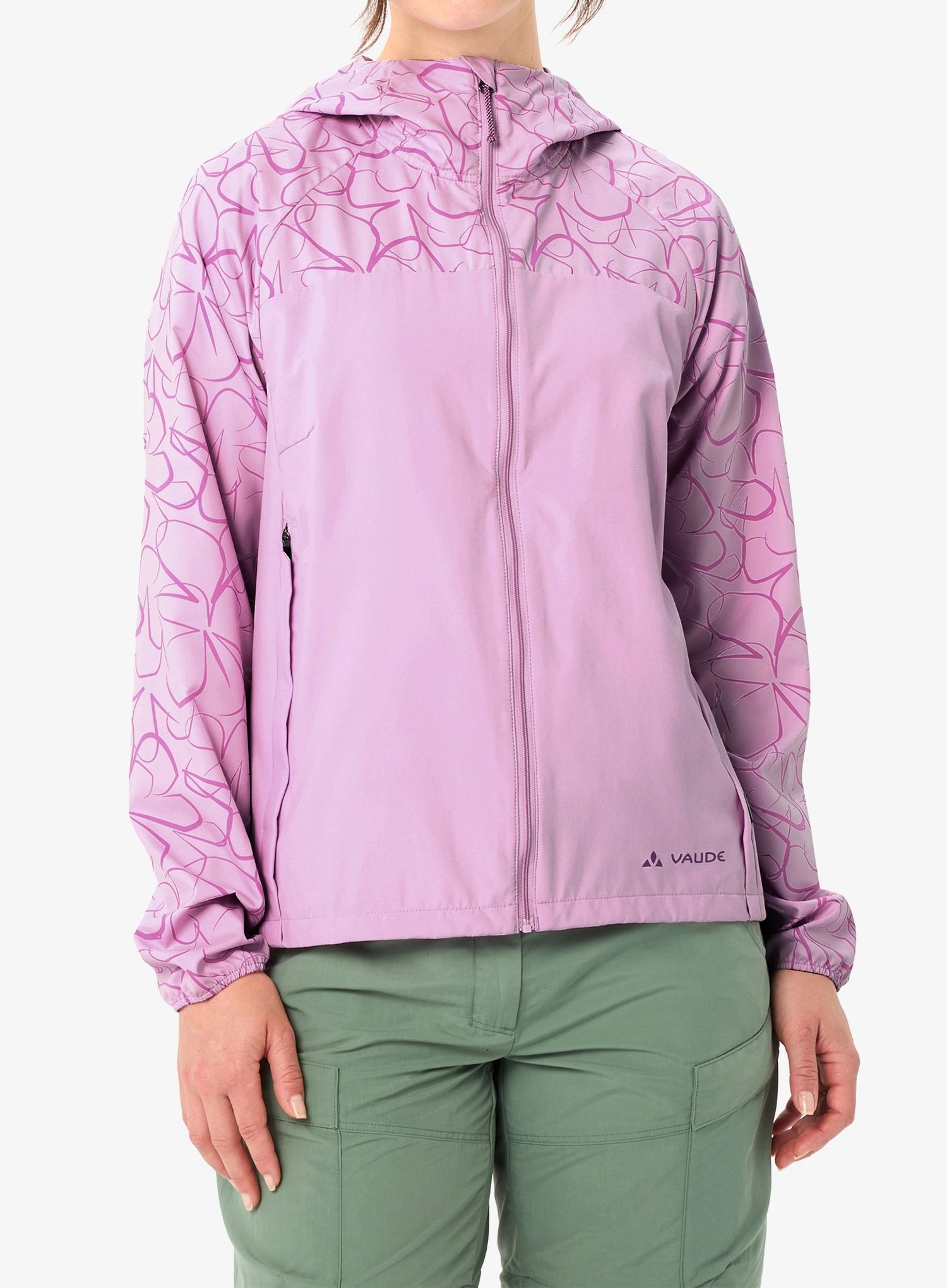 Dámská bunda Vaude Neyland Wind Jacket II - raspberry