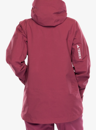 Kurtka narciarska damska adidas TERREX Techrock 3L GORE-TEX C-Knit Jacket - quiet crimson