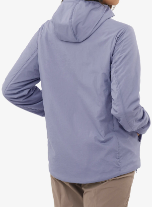 Kurtka ocieplana damska Salomon Mountain Flex Jacket Hood - blue granite