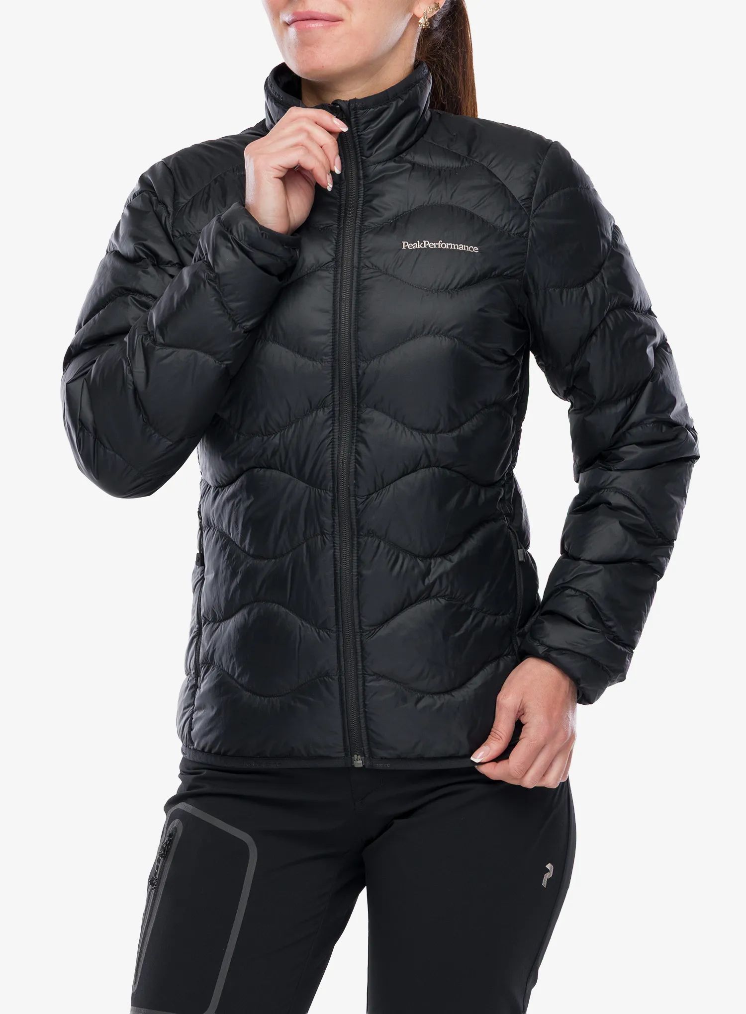 Dámská péřová bunda Peak Performance Helium Down Jacket - black