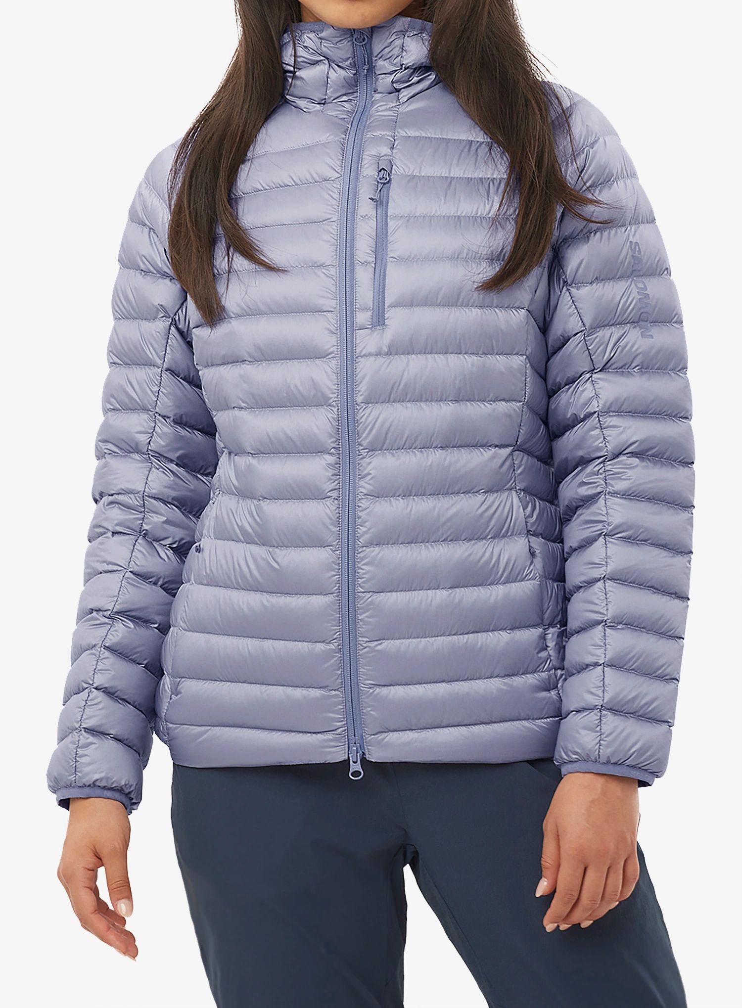 Dámská péřová bunda Salomon Elixir Micro Down HD - blue granite