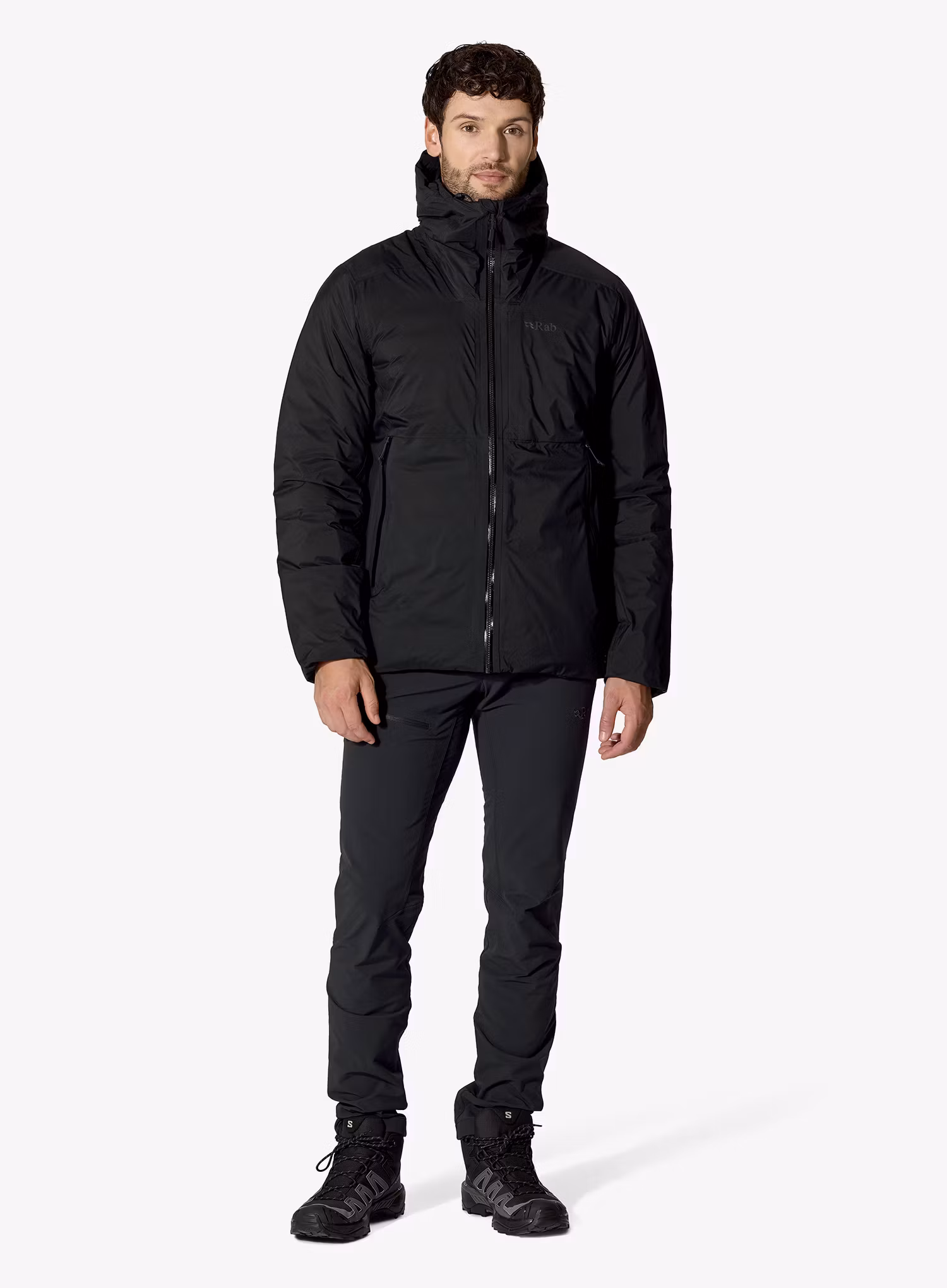 Kurtka puchowa Rab Microlight Shield Jacket - black/black