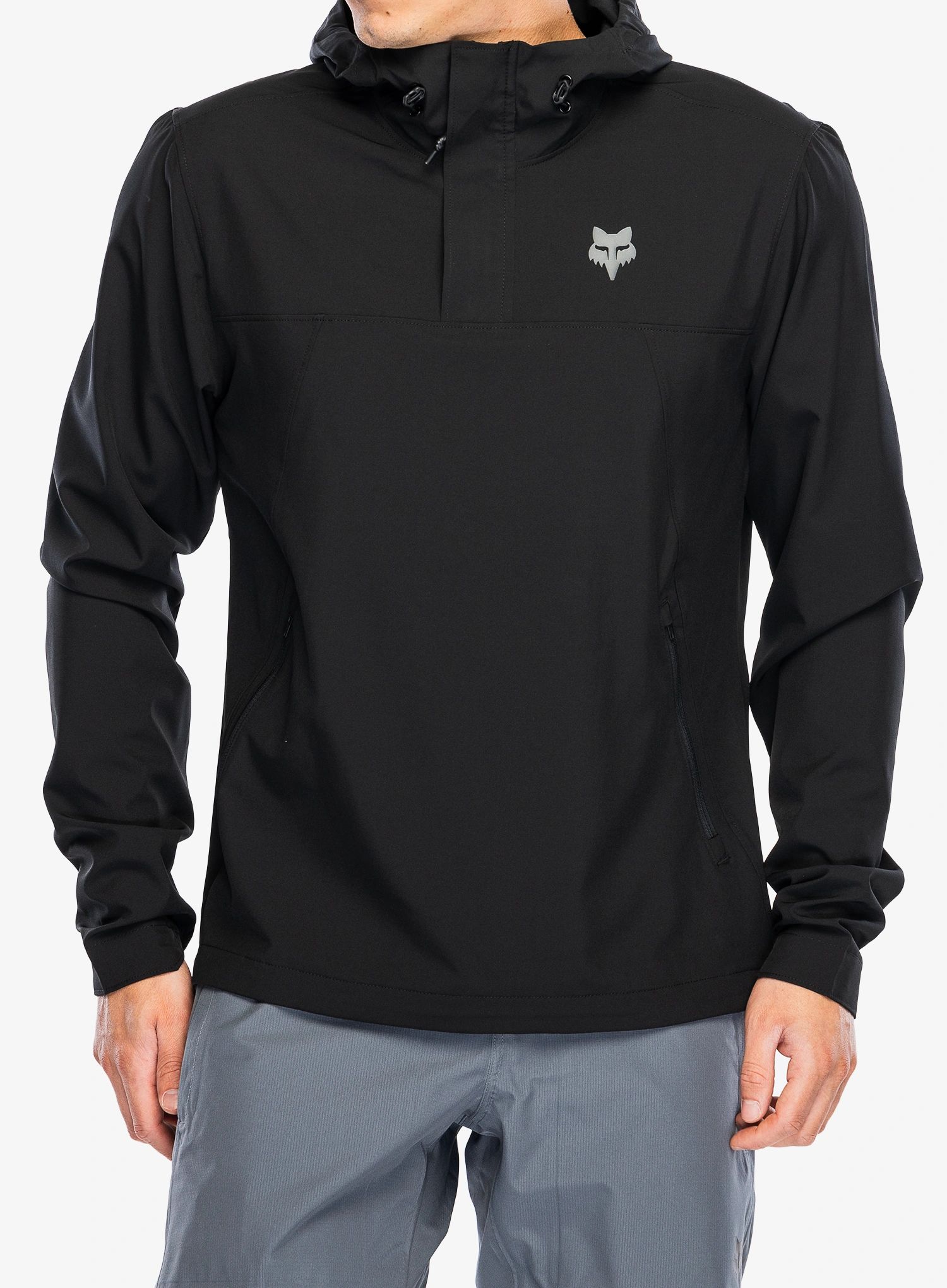 Bunda na kolo Fox Ranger Wind Pullover - black