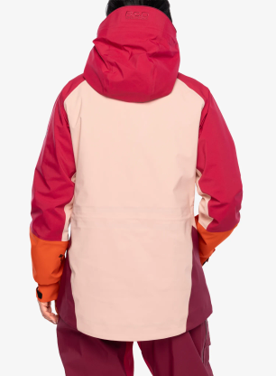 Kurtka skiturowa damska Peak Performance Vislight Gore-Tex C-Knit Jacket - tech burgundy/peach fuzz