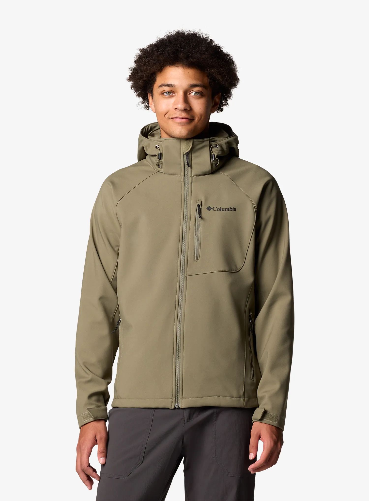 Softshellová bunda Columbia Cascade Ridge III Softshell - stone green