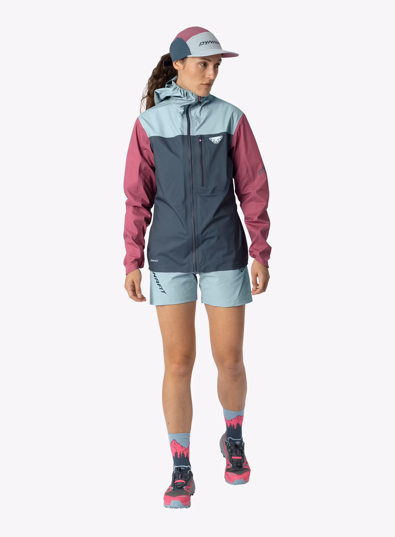 Kurtka softshell damska Dynafit Traverse 3L Jacket - cinder/cloud blue