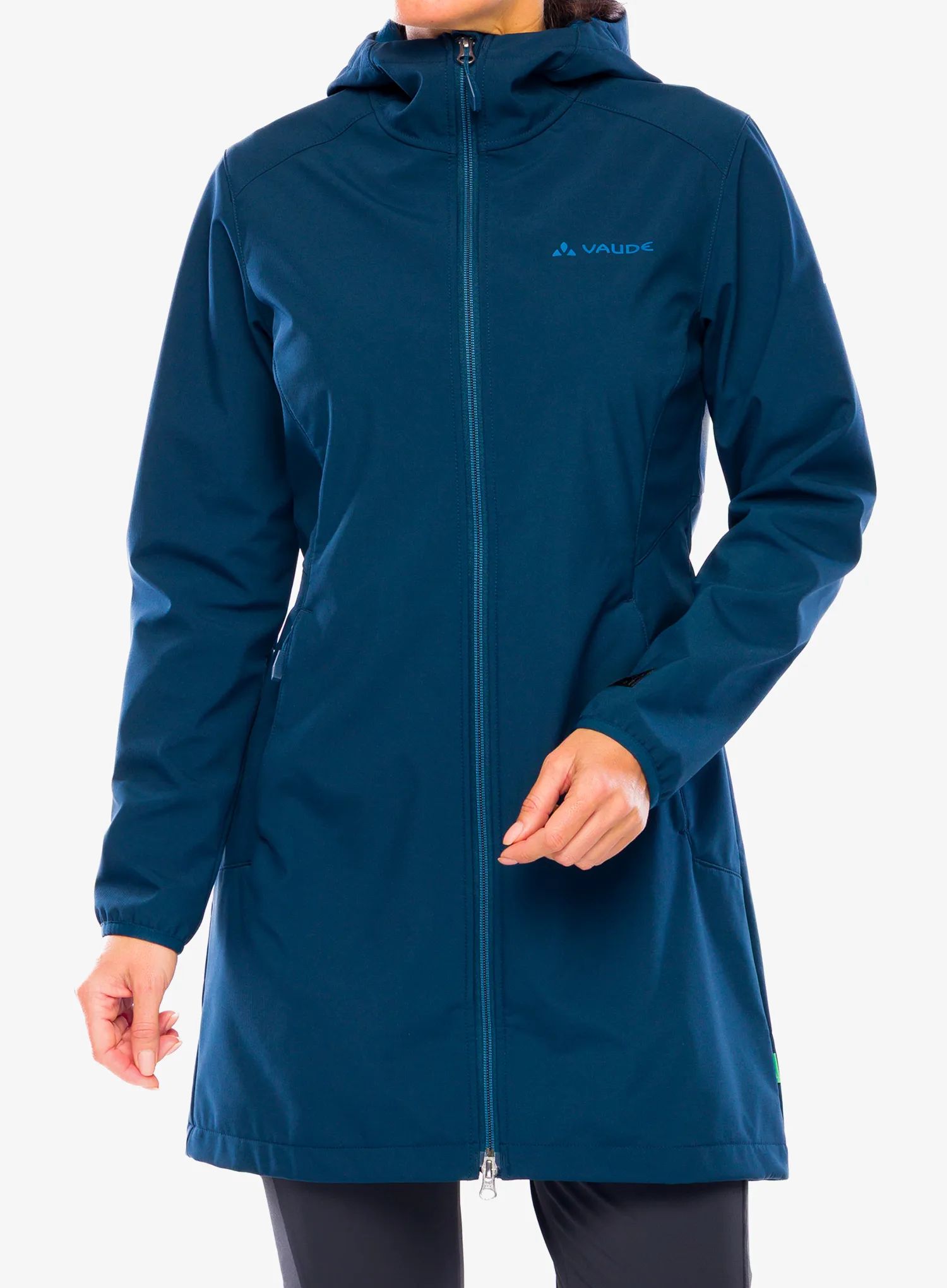 Dámská bunda Vaude Moena Softshell Parka - dark sea