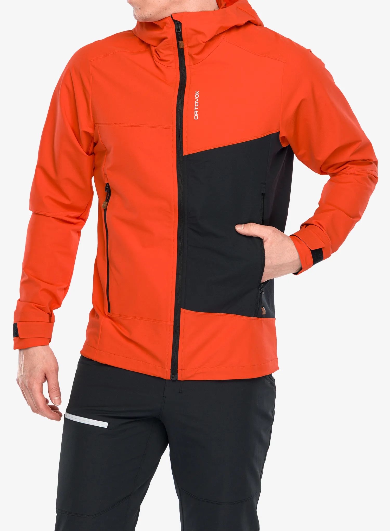 Softshellová bunda Ortovox Seceda Softshell Jacket - hot orange