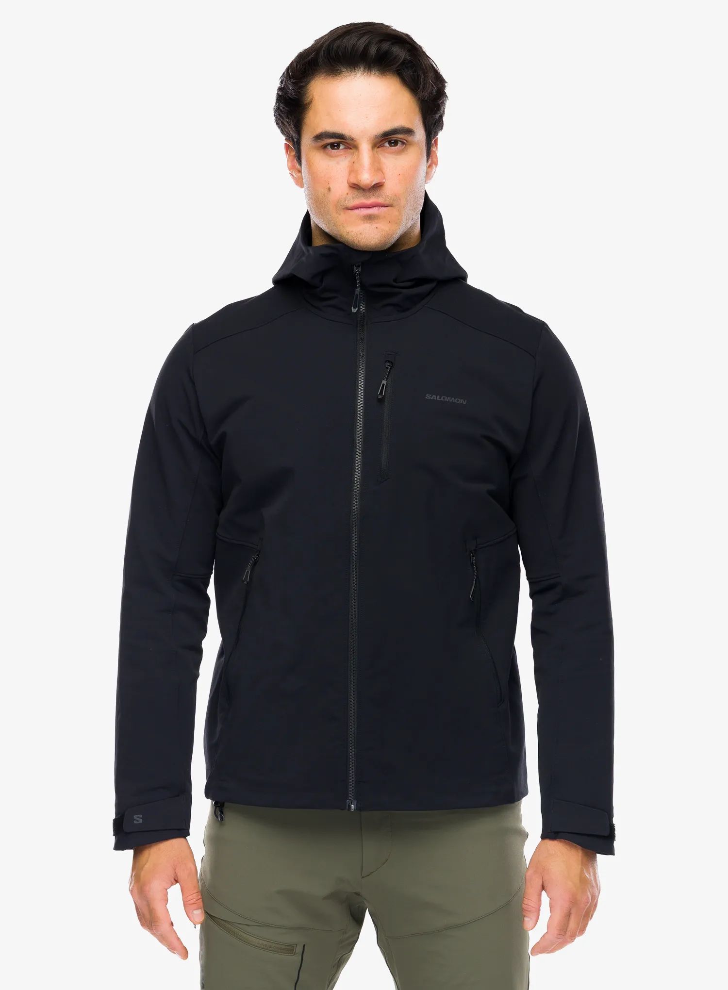 Softshellová bunda Salomon Outpeak Softshell - deep black/black