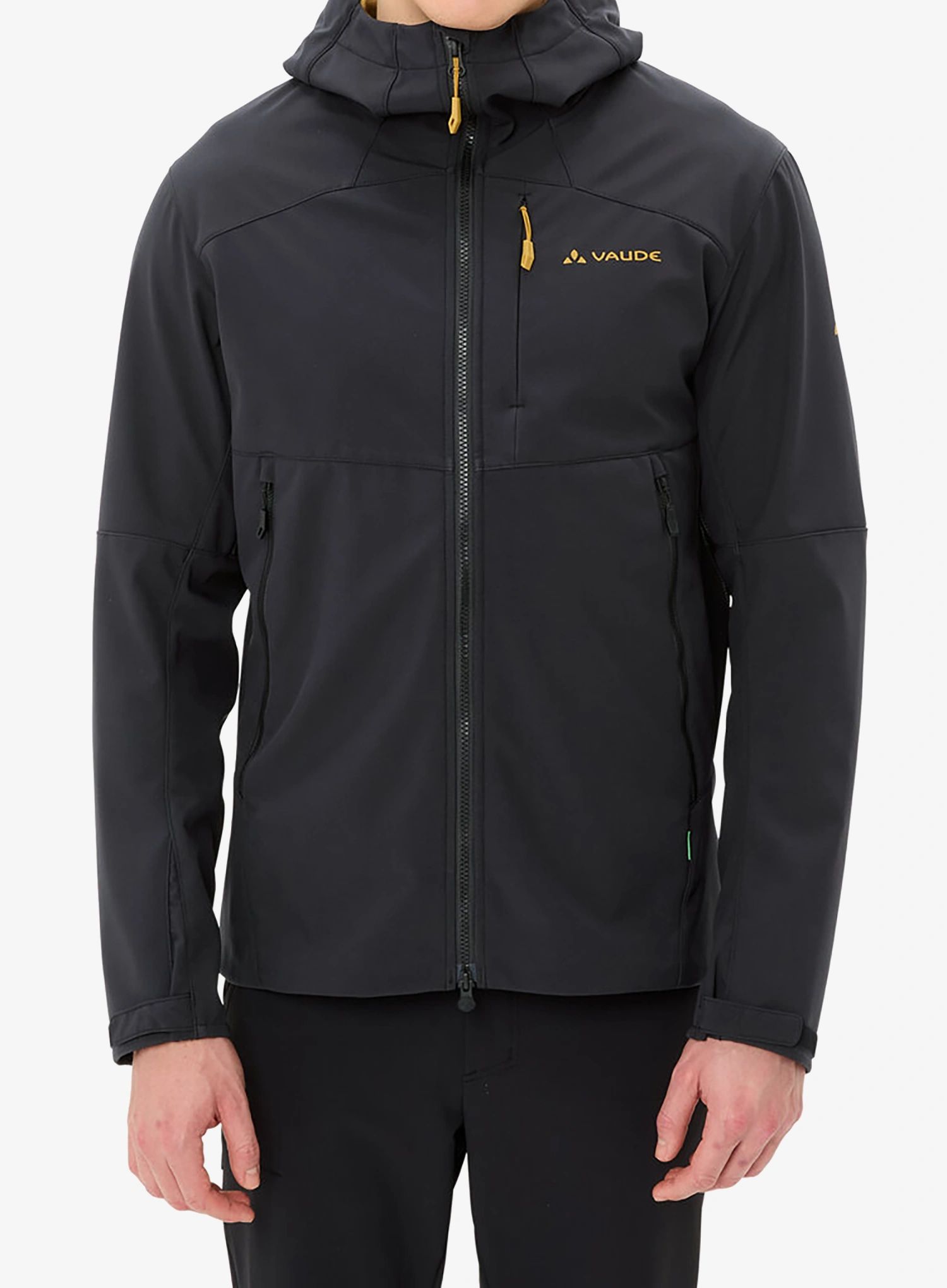 Softshellová bunda Vaude Roccia Softshell Jacket II - black/savanna