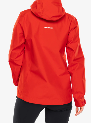 Kurtka z membraną damska Mammut Crater Light HS Hooded Jacket - mammut red