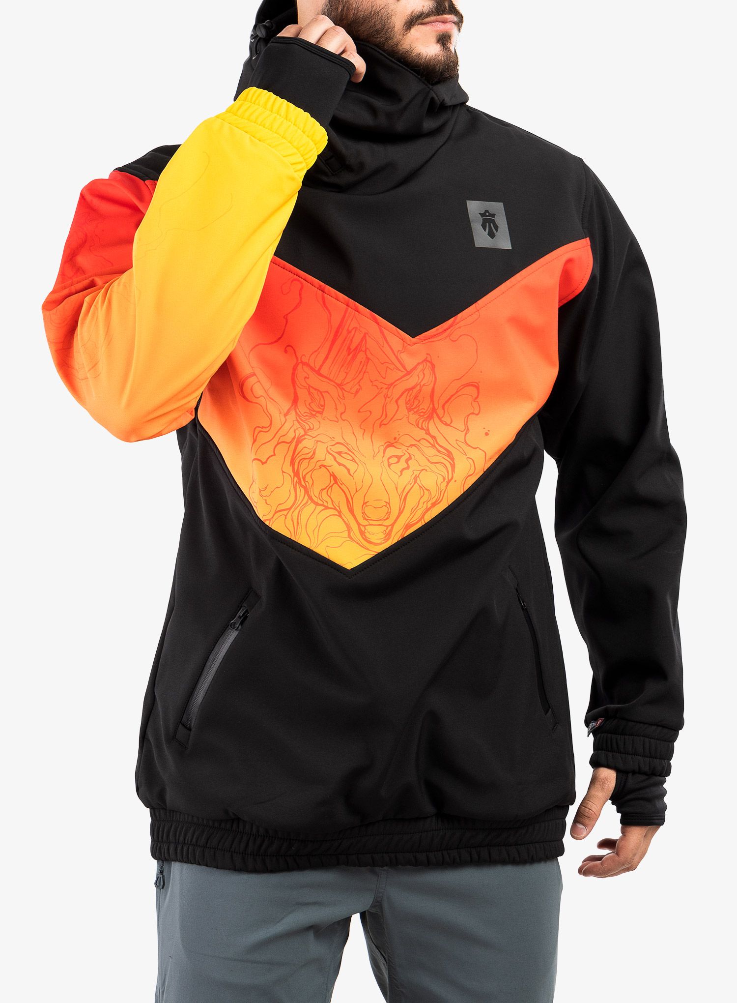 Kurtka softshell Majesty Shadow Softshell - blk/red