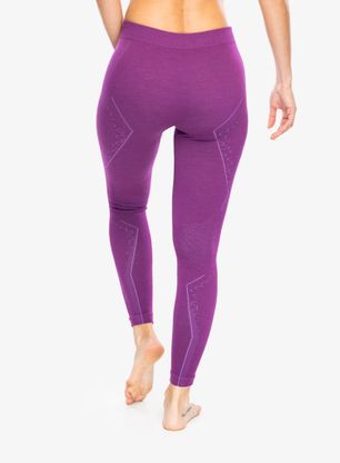 Legginsy termiczne damskie Brubeck Extreme Merino - fuchsia