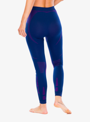 Legginsy termoaktywne damskie Brubeck Dry Pants - dn/violet
